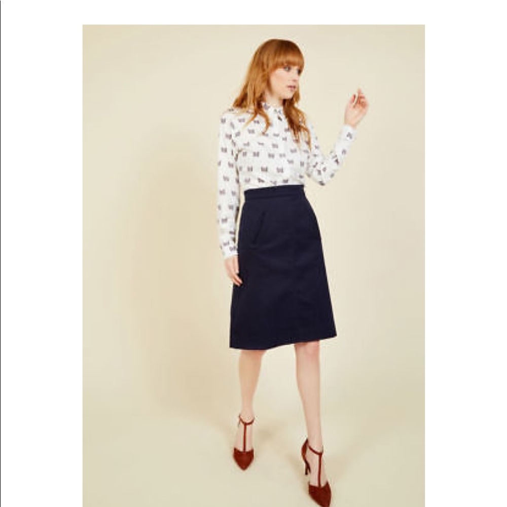 ModCloth Pink Martini Aptitude Skirt as 3x